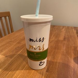 Miss Mrs Kate spade tumbler
